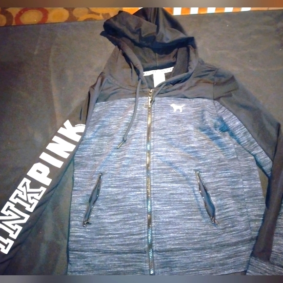 Pink Ultimate zip up hoodie sz medium - Picture 1 of 7